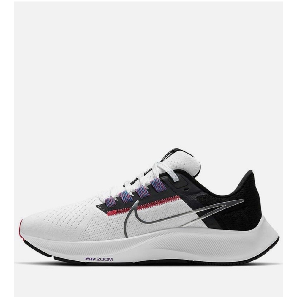 Nike Womens Air Zoom Pegasus 38 CW7358-101 White Running Sneakers Size 8 1/2
